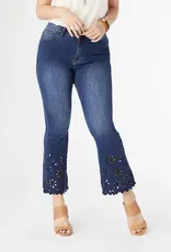 Bambu Soft Flare Ankle with Eyelet Flowers