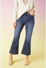 Bambu Soft Flare Ankle with Eyelet Flowers