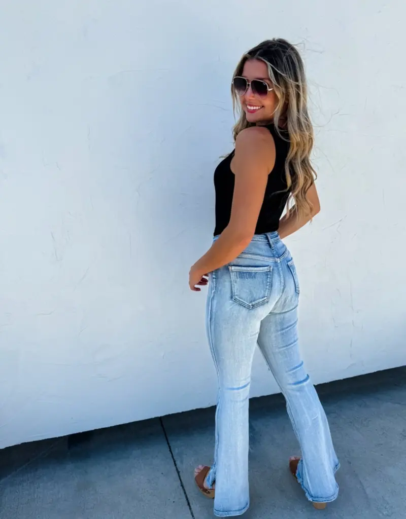 Diesel Lightwash Split Hem Jean