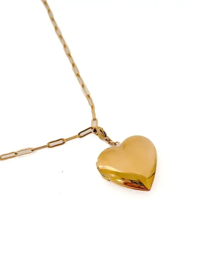 Lovestruck Heart Locket - Gold - Waterproof