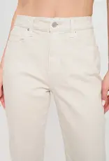 H.Rise Straight with Raw Cut Hem Jean
