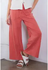 Mineral Wash French Terry Wide Leg Pants