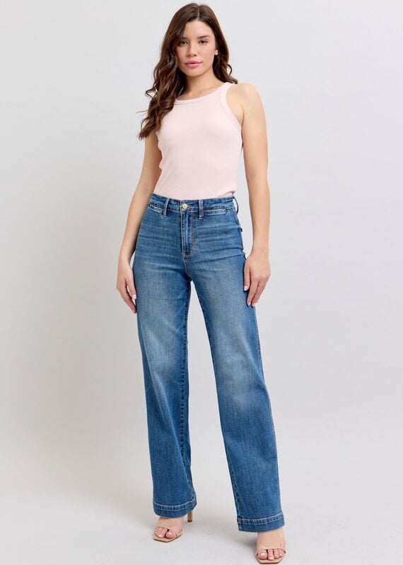 Judy Blue HW Contrast Thread Straight