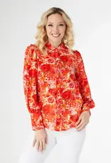 Sunset Bloom Floral Printed Blouse