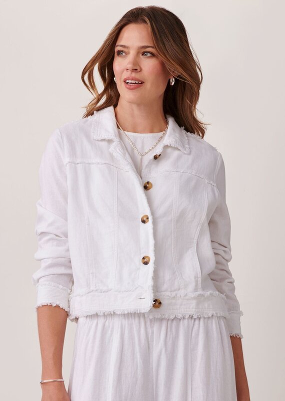 Relaxed Linen Blend Jacket