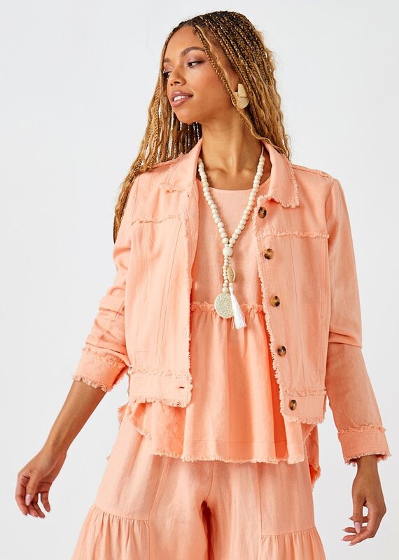 Relaxed Linen Blend Jacket