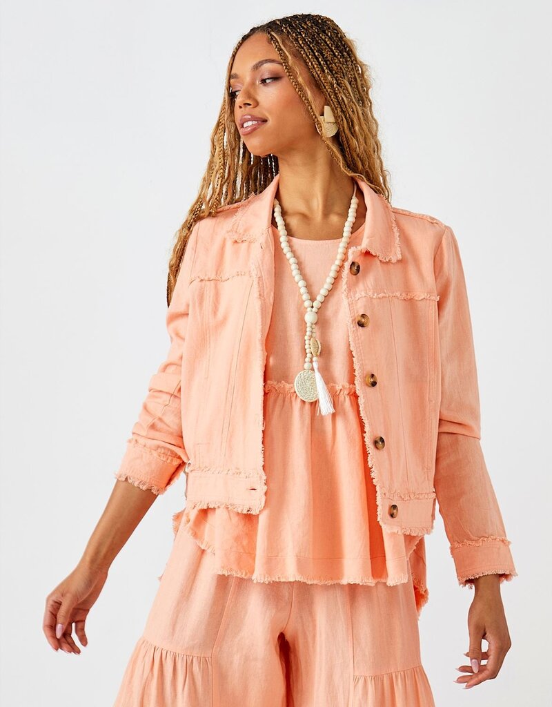 Relaxed Linen Blend Jacket
