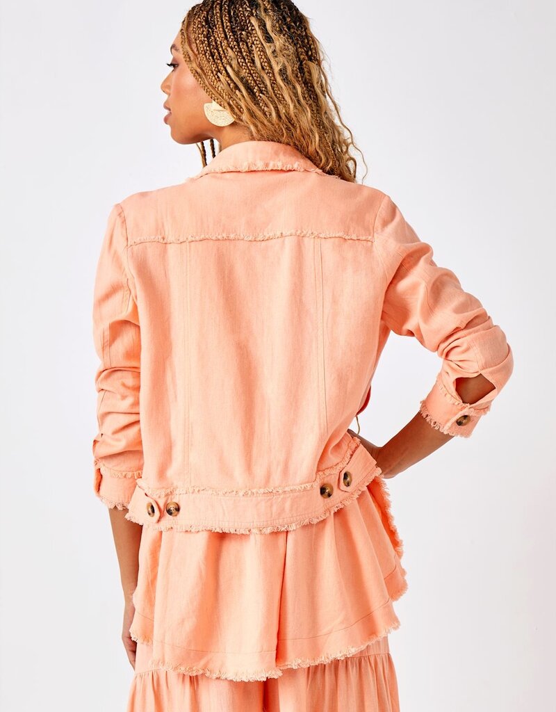 Relaxed Linen Blend Jacket