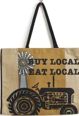 Farm Fresh Eco-Friendly Women's Burlap Tote Bag