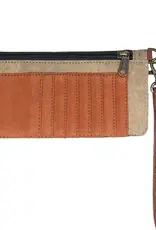 Live Love Wander Canvas Card Case Wristlet