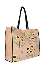 Sunny Day Burlap Tote Burlap Tote Bag