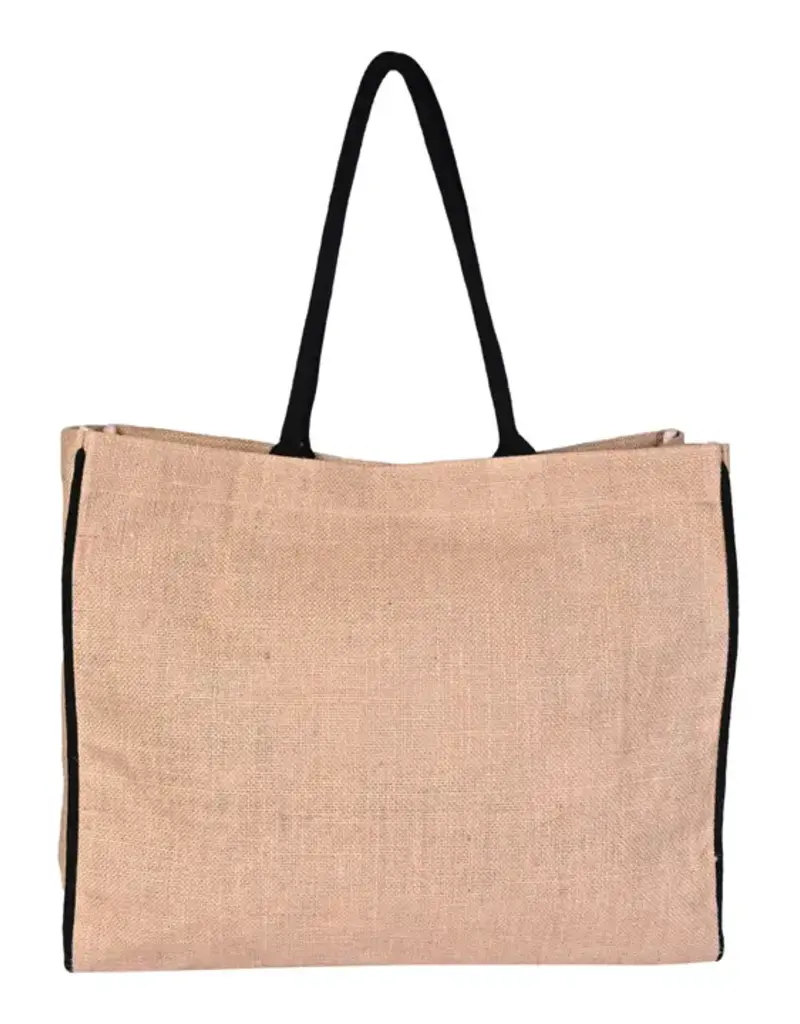 Sunny Day Burlap Tote Burlap Tote Bag