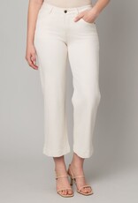 Crop Twill Wide Leg Jean