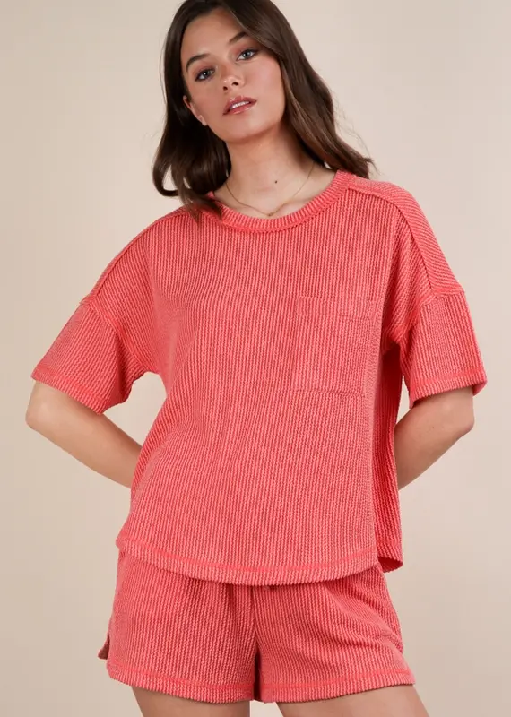 Ready To Go Knit Top & Short Set