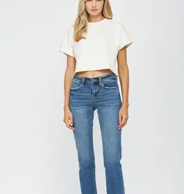 Freestyle Mid Rise Crop Jean