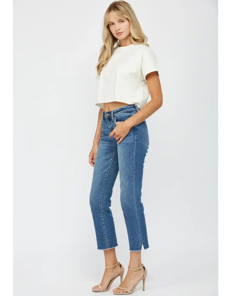 Freestyle Mid Rise Crop Jean