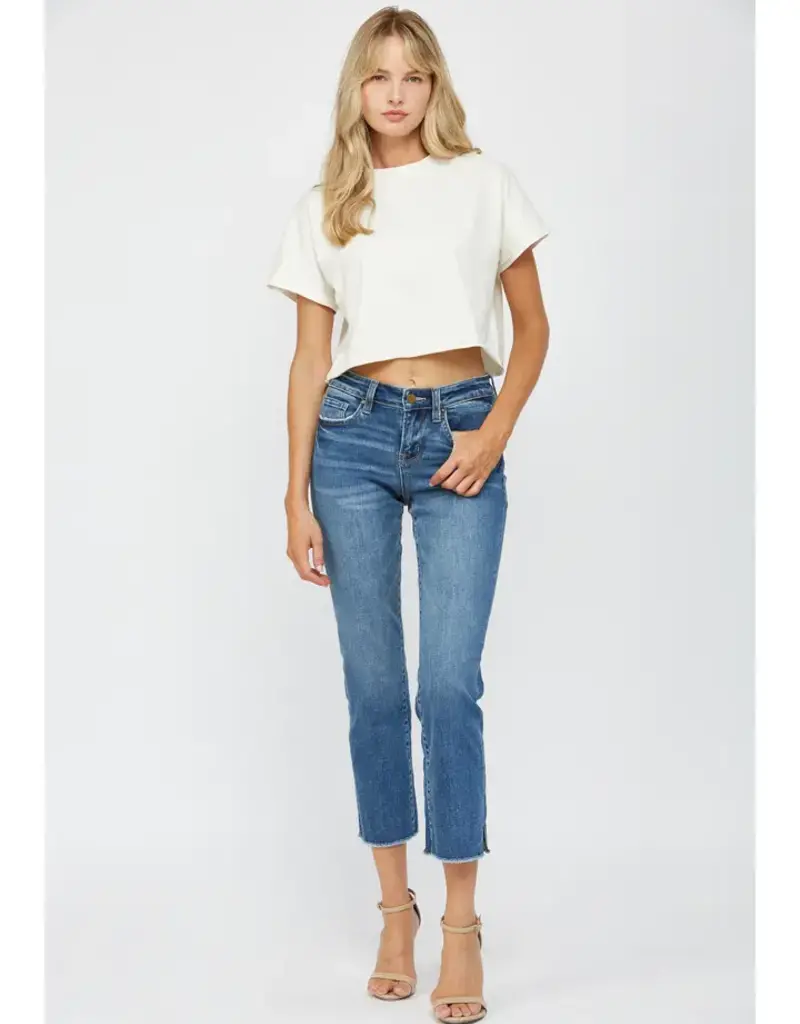 Freestyle Mid Rise Crop Jean