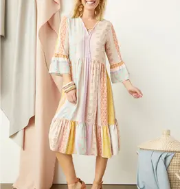 Willow Light Pastel Tiered Dress