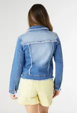 EverStretch Denim Jacket with Fringe