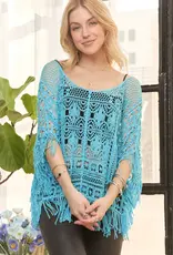 Summer Breeze Fringe Hem Crochet Top