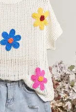 Flower Patch Crochet Top