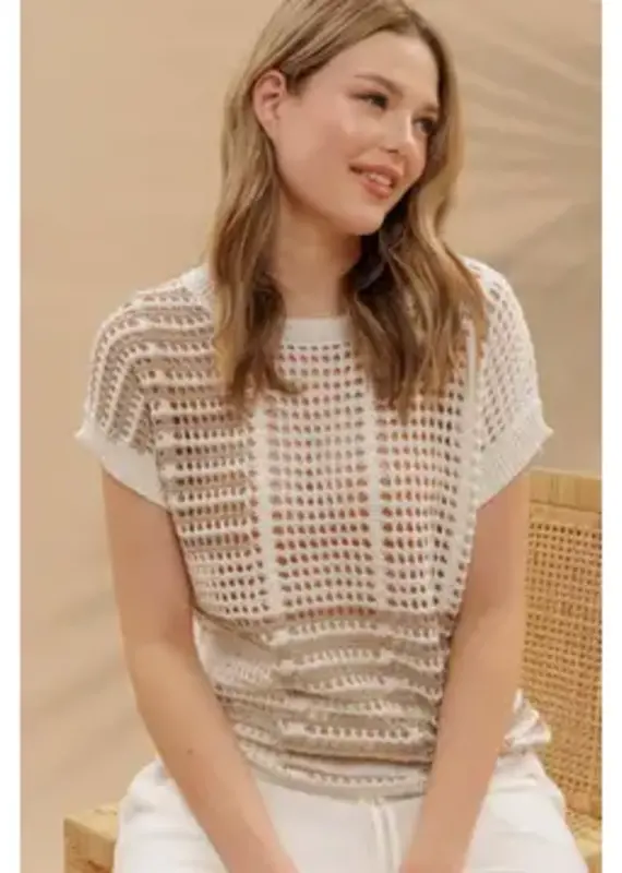 Breezy Day Crochet Knit Top