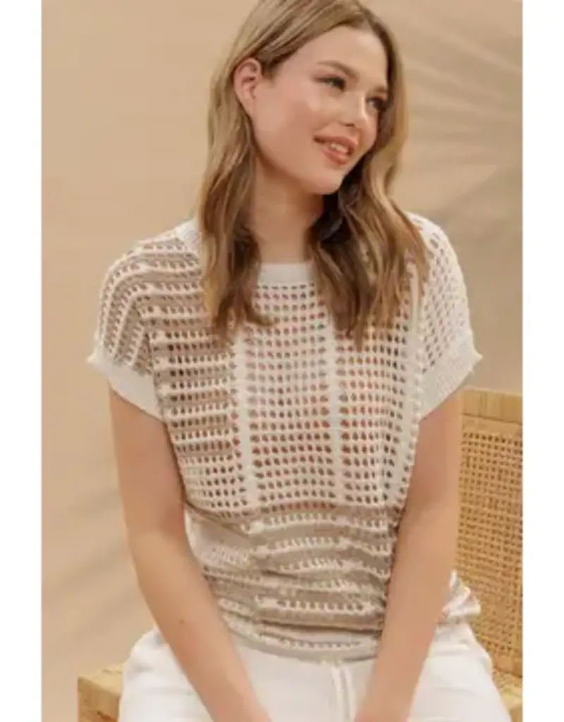 Breezy Day Crochet Knit Top