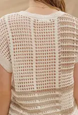 Breezy Day Crochet Knit Top