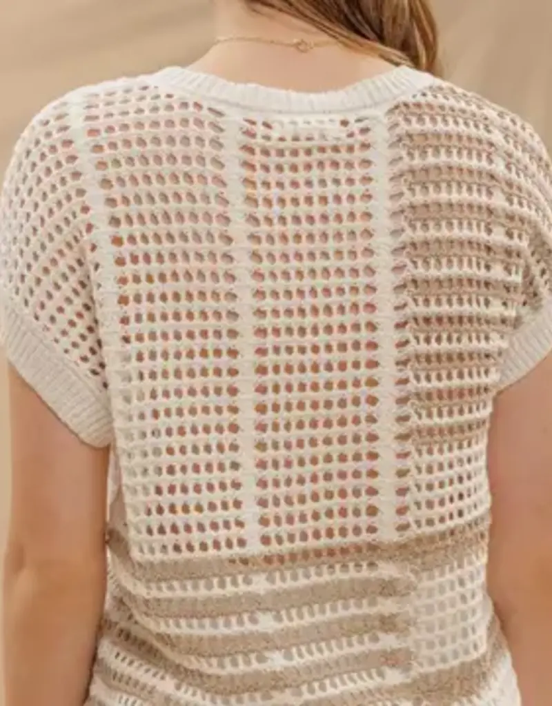 Breezy Day Crochet Knit Top