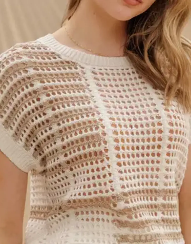 Breezy Day Crochet Knit Top