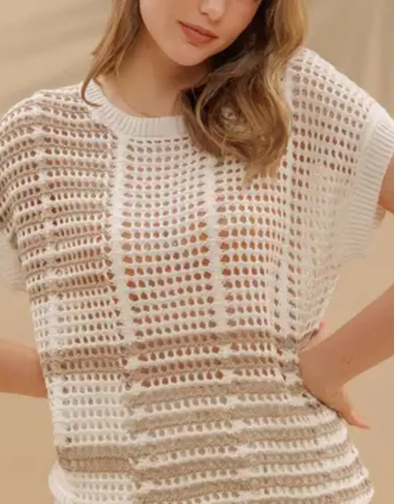 Breezy Day Crochet Knit Top