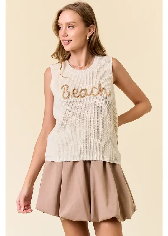 Beach Sweater Tank Top