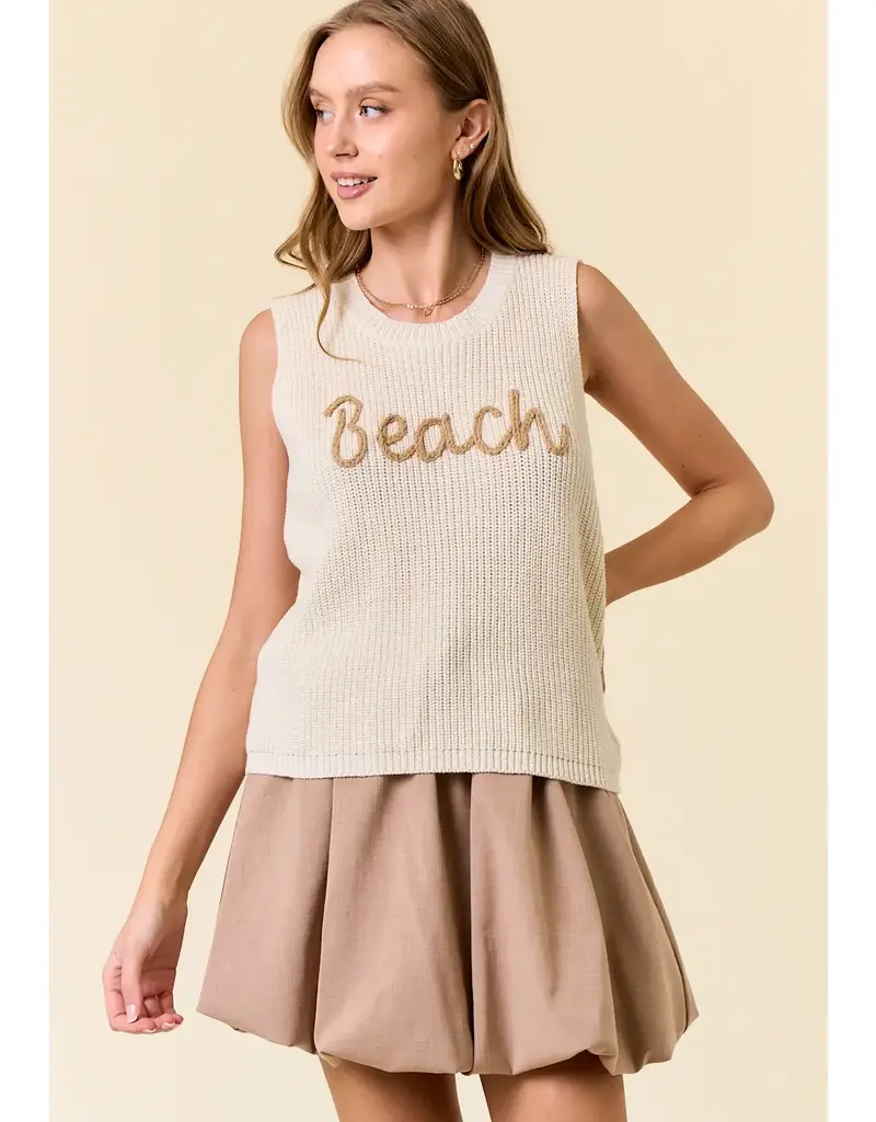 Beach Sweater Tank Top