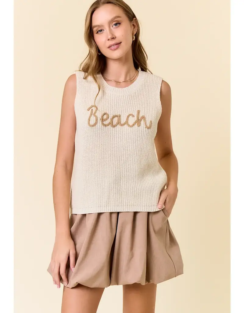 Beach Sweater Tank Top