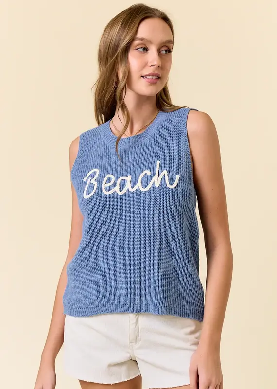 Beach Sweater Tank Top