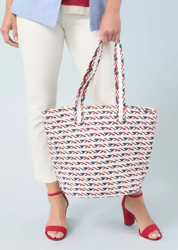 Summer Tote Red/White/Blue