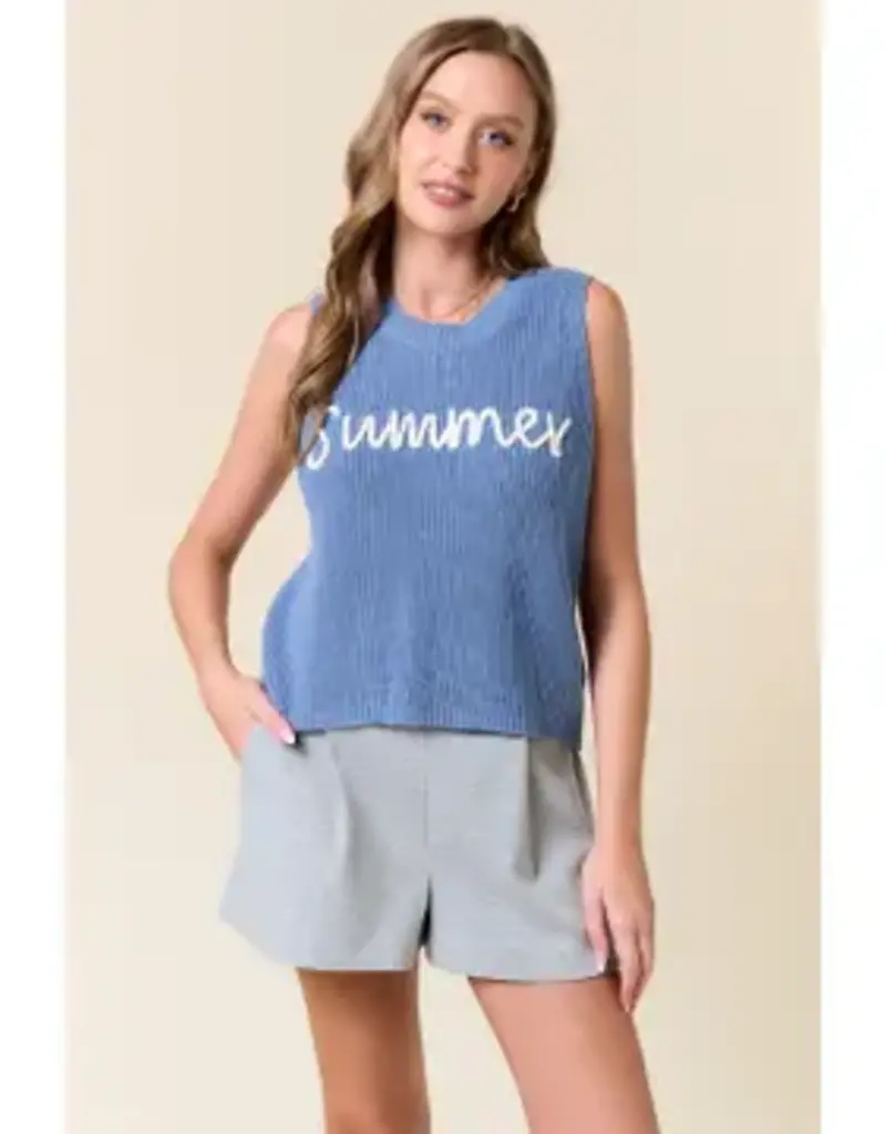 Summer Sweater Tank Top -