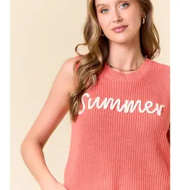 Summer Sweater Tank Top -