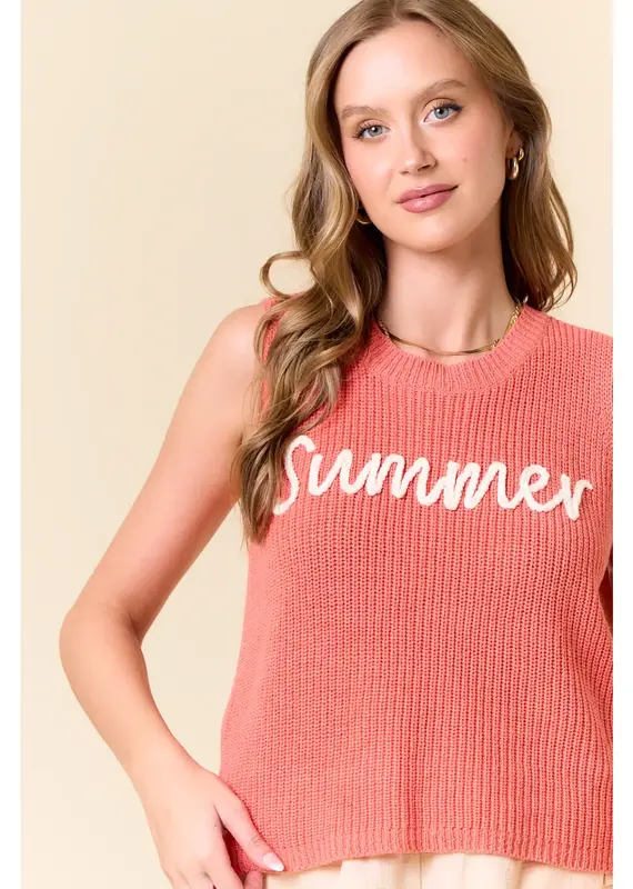 Summer Sweater Tank Top -
