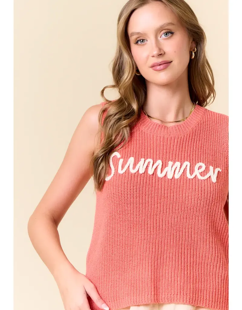 Summer Sweater Tank Top -