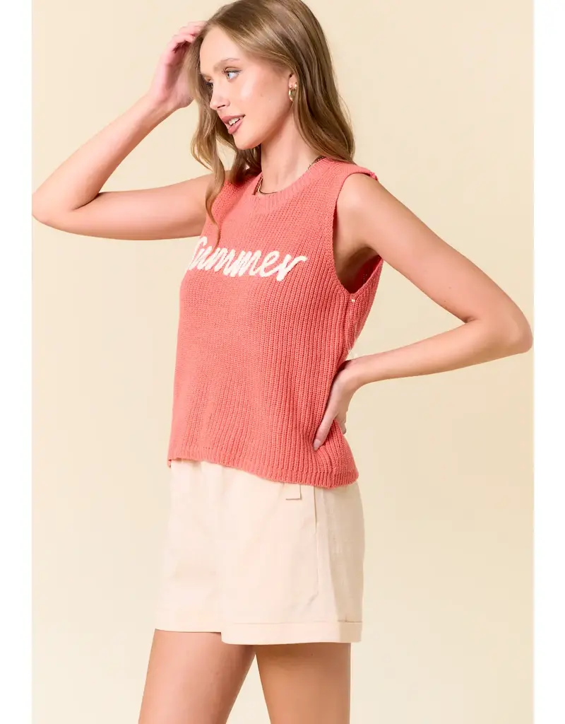 Summer Sweater Tank Top -