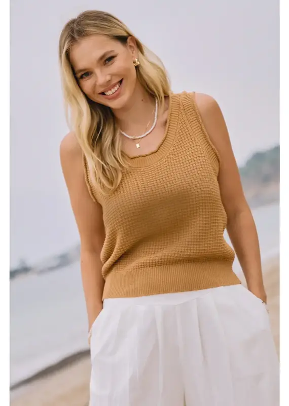 Sleeveless Knit Tank Top