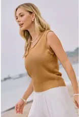 Sleeveless Knit Tank Top