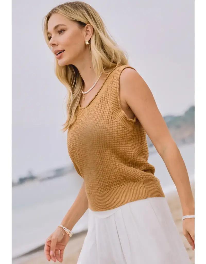 Sleeveless Knit Tank Top