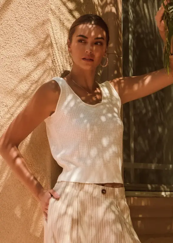 Sleeveless Knit Tank Top