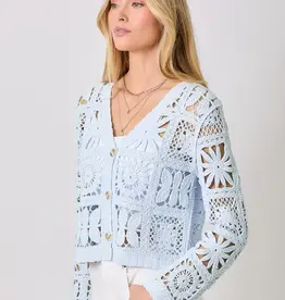 Crochet Button Up Cardigan