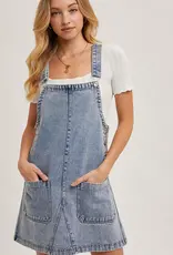 Over It All Denim Dress with Pockets