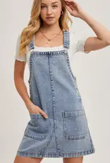 Over It All Denim Dress with Pockets