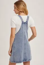 Over It All Denim Dress with Pockets