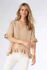 Carley Flowy Top with Ruffle